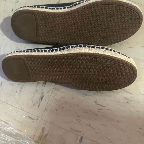 Michael Kors Navy Women's leather Loafers with Gold Accents - Picture 4 of 5